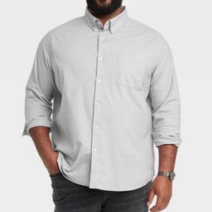 Men’s Big & Tall Wear Every Wear Long Sleeve Button Down Shirt — Goodfellow & Co